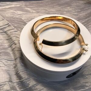 Elegant Gold Color Hoop Earrings